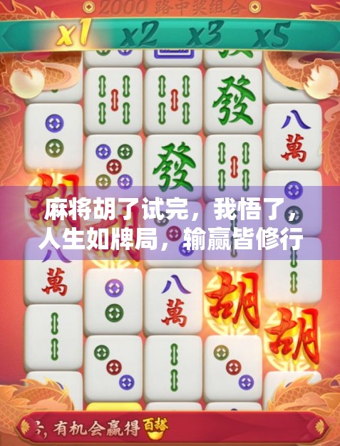 麻将胡了试完，我悟了，人生如牌局，输赢皆修行