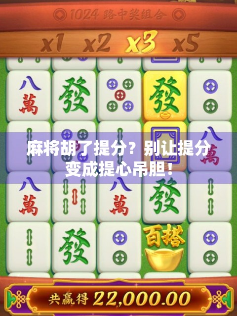 麻将胡了提分？别让提分变成提心吊胆！
