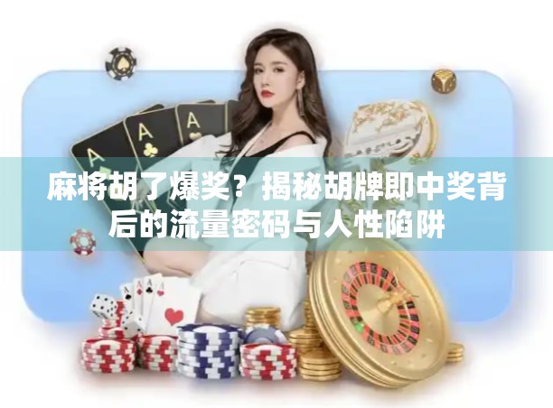 麻将胡了爆奖？揭秘胡牌即中奖背后的流量密码与人性陷阱