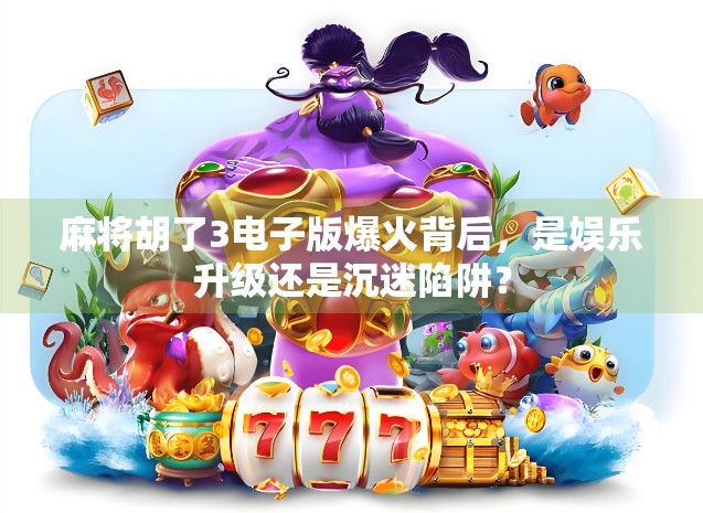 麻将胡了3电子版爆火背后，是娱乐升级还是沉迷陷阱？