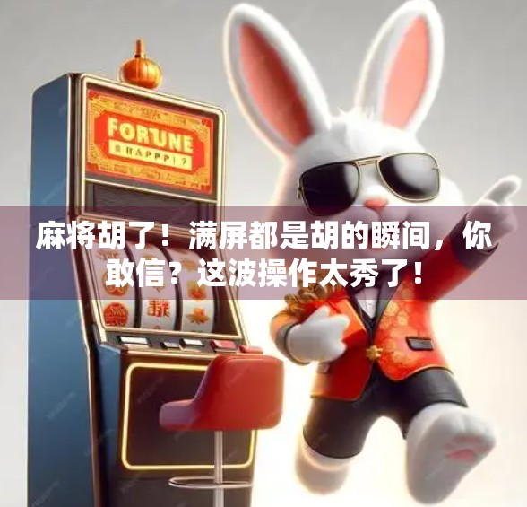 麻将胡了！满屏都是胡的瞬间，你敢信？这波操作太秀了！