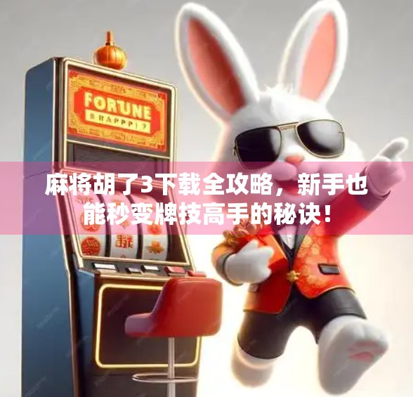 麻将胡了3下载全攻略，新手也能秒变牌技高手的秘诀！