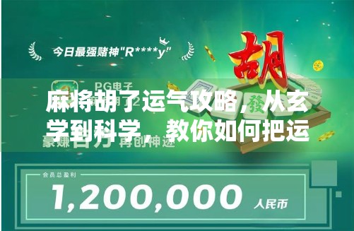 麻将胡了运气攻略，从玄学到科学，教你如何把运气变成实力！