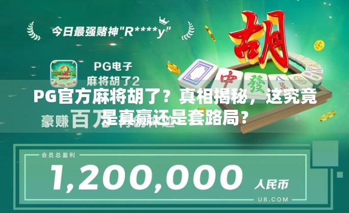 PG官方麻将胡了？真相揭秘，这究竟是真赢还是套路局？