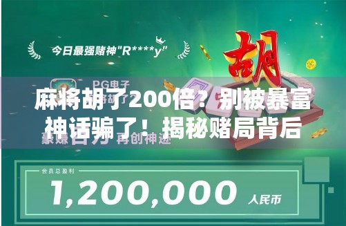麻将胡了200倍？别被暴富神话骗了！揭秘赌局背后的金钱陷阱与心理操控术