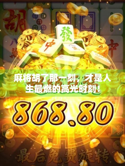 麻将胡了那一刻，才是人生最燃的高光时刻！