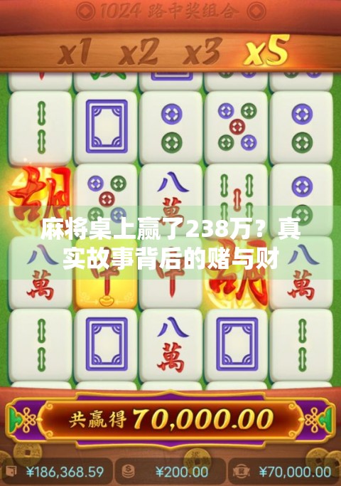 麻将桌上赢了238万？真实故事背后的赌与财