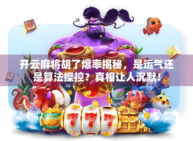 开云麻将胡了爆率揭秘，是运气还是算法操控？真相让人沉默！