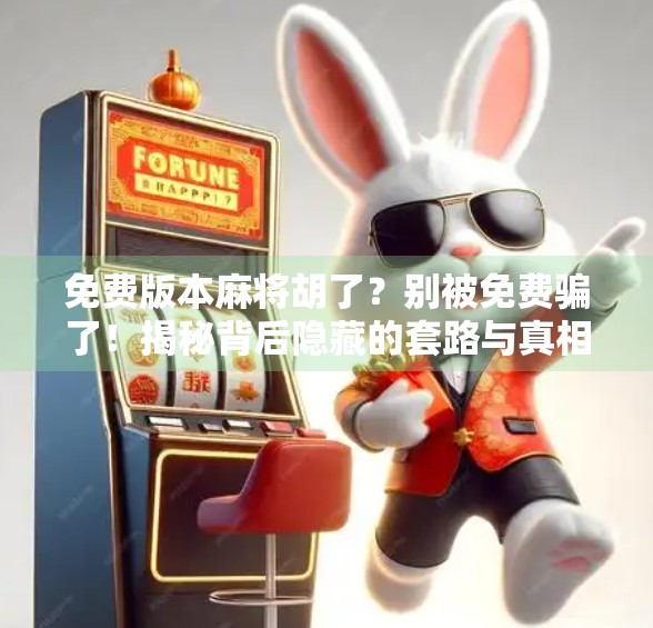 免费版本麻将胡了？别被免费骗了！揭秘背后隐藏的套路与真相