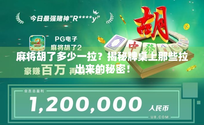 麻将胡了多少一拉？揭秘牌桌上那些拉出来的秘密！