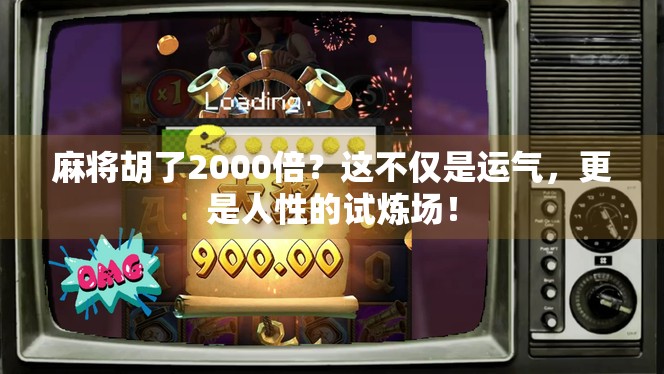 麻将胡了2000倍？这不仅是运气，更是人性的试炼场！