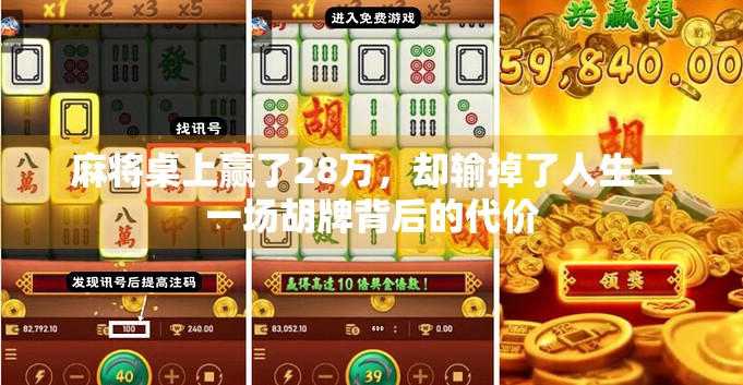 麻将桌上赢了28万，却输掉了人生—一场胡牌背后的代价