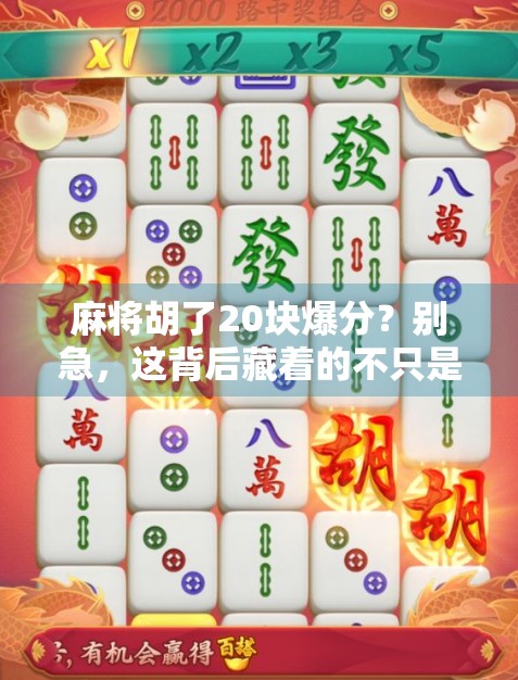 麻将胡了20块爆分？别急，这背后藏着的不只是运气！