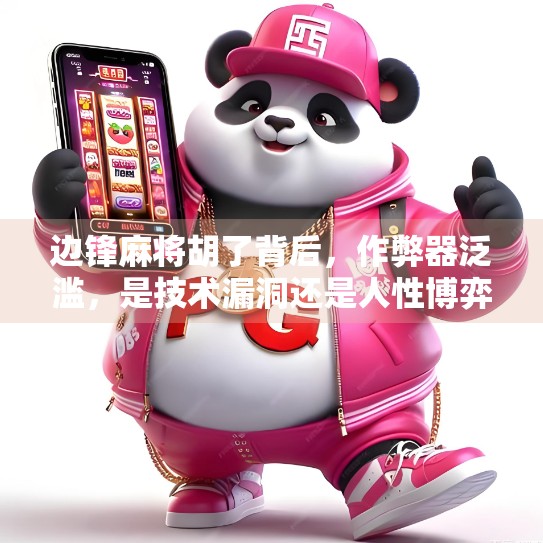 边锋麻将胡了背后，作弊器泛滥，是技术漏洞还是人性博弈？