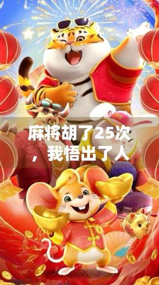 麻将胡了25次，我悟出了人生最底层的逻辑，赢不是靠运气，而是靠不犯错