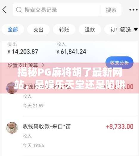 揭秘PG麻将胡了最新网站，是娱乐天堂还是陷阱深渊？