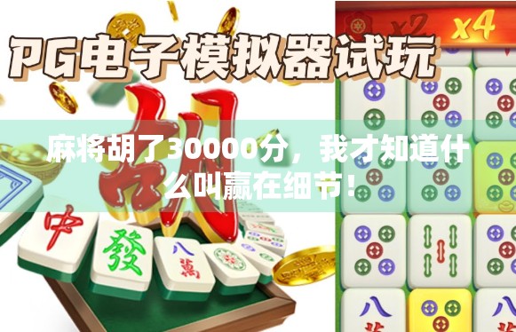 麻将胡了30000分，我才知道什么叫赢在细节！
