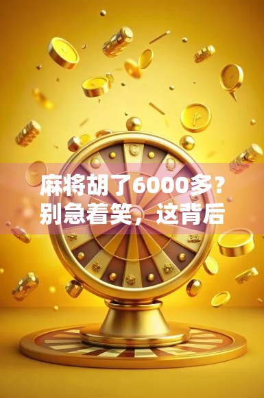 麻将胡了6000多？别急着笑，这背后藏着的不只是运气！