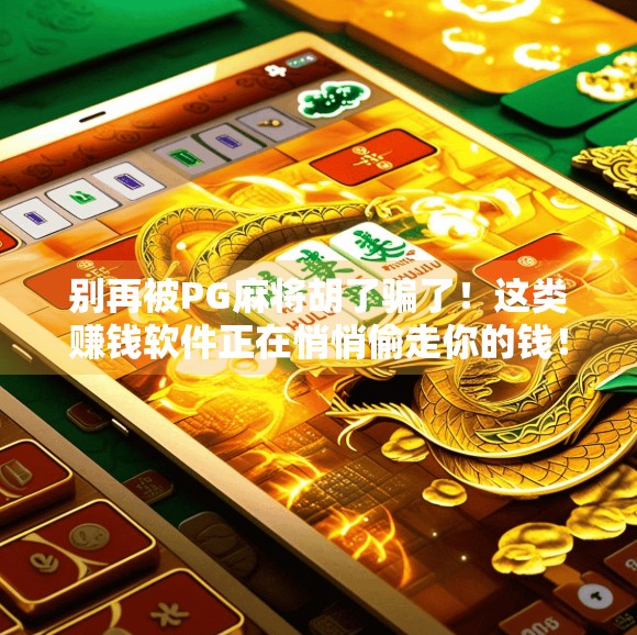 别再被PG麻将胡了骗了！这类赚钱软件正在悄悄偷走你的钱！