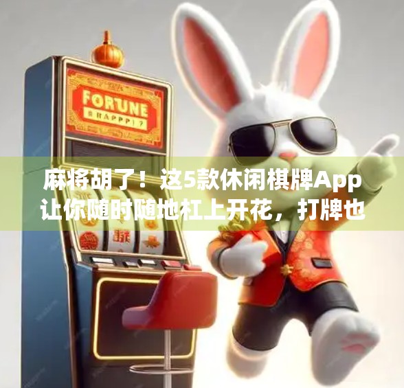 麻将胡了！这5款休闲棋牌App让你随时随地杠上开花，打牌也能赢快乐！