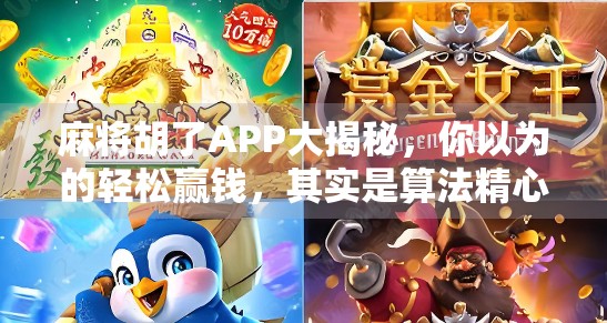 麻将胡了APP大揭秘，你以为的轻松赢钱，其实是算法精心设计的陷阱？
