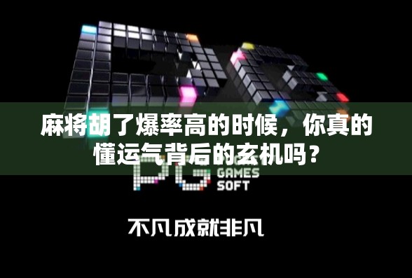 麻将胡了爆率高的时候，你真的懂运气背后的玄机吗？