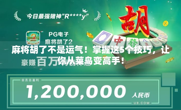 麻将胡了不是运气！掌握这5个技巧，让你从菜鸟变高手！