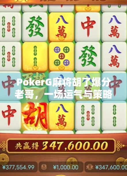 PokerG麻将胡了爆分老哥,一场运气与策略的博弈,谁在笑到最后?