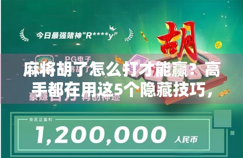 麻将胡了怎么打才能赢?高手都在用这5个隐藏技巧,新手看完秒变老手!