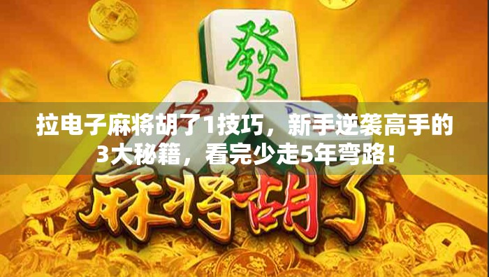 拉电子麻将胡了1技巧，新手逆袭高手的3大秘籍，看完少走5年弯路！