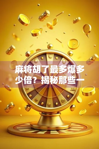 麻将胡了最多爆多少倍？揭秘那些一炮成名的疯狂时刻！