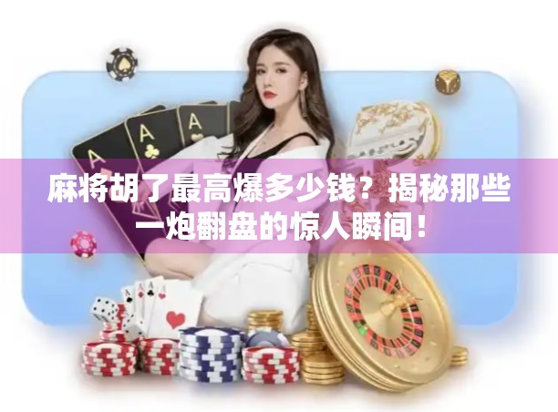 麻将胡了最高爆多少钱？揭秘那些一炮翻盘的惊人瞬间！