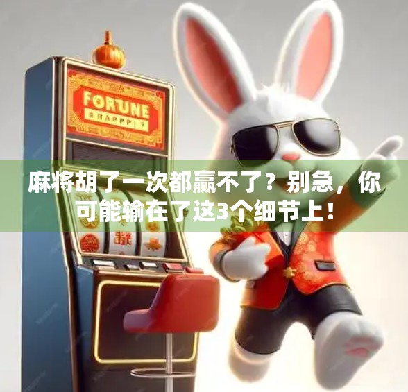 麻将胡了一次都赢不了？别急，你可能输在了这3个细节上！