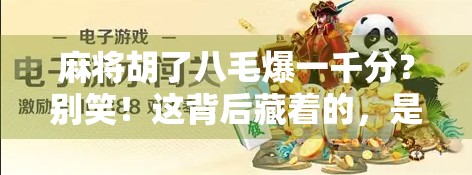 麻将胡了八毛爆一千分？别笑！这背后藏着的，是当代年轻人最真实的穷与爽