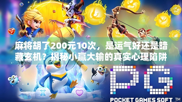 麻将胡了200元10次,是运气好还是暗藏玄机?揭秘小赢大输的真实心理陷阱 麻将胡了200元10次,是运气好还是暗藏玄机?揭秘小赢大输的真实心理陷阱