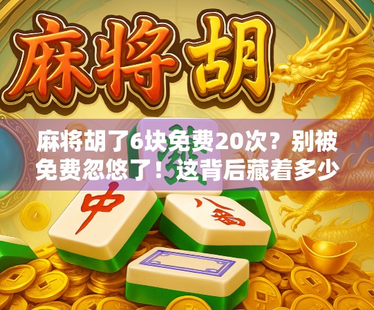 麻将胡了6块免费20次？别被免费忽悠了！这背后藏着多少套路你得知道！